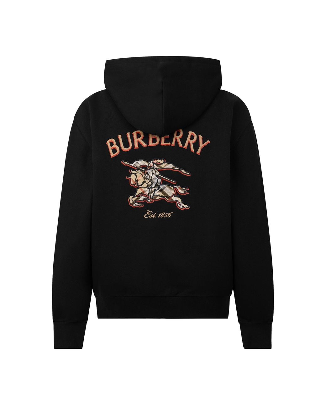 Burberry Black Zip-Up Hooded Jacket for men