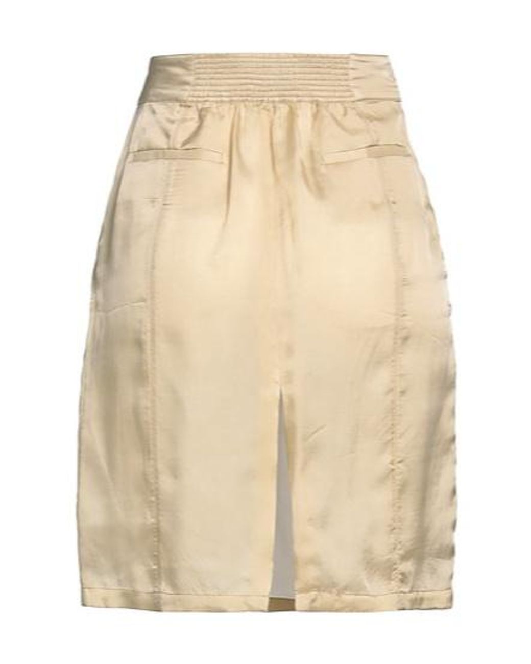 Saint Laurent Natural A-Line Skirt