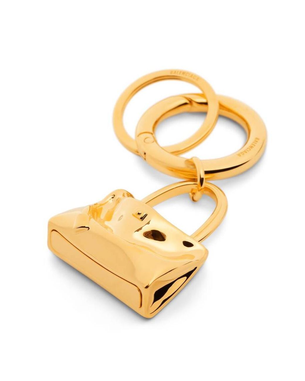 Balenciaga Metallic Carousel Rodeo Keychain for men