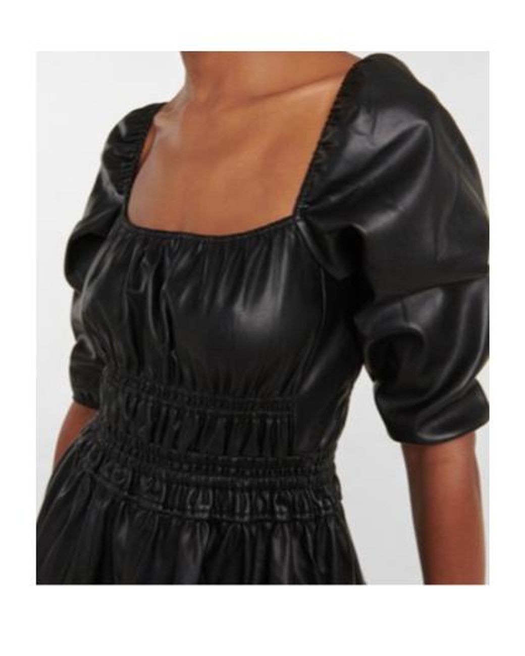 Proenza Schouler Black Leather Minidress