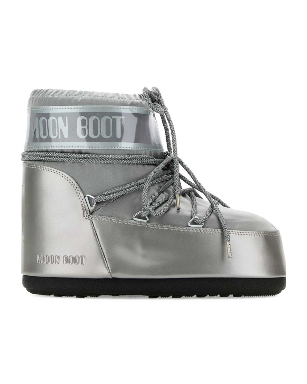 Moon Boot Gray Ankle Lace-Up Boots