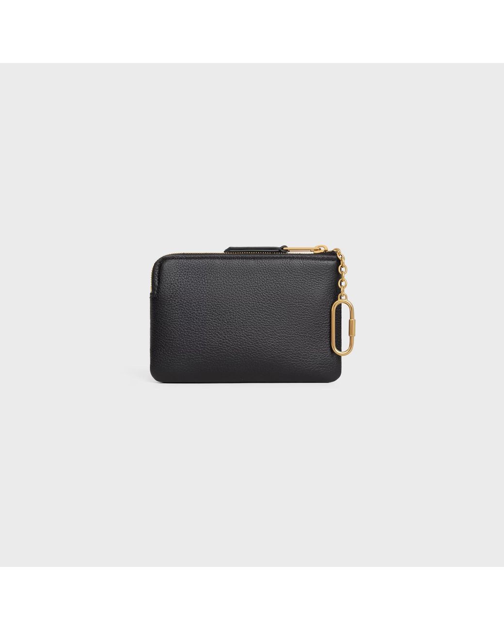 Céline Black Coin Purse Triomphe Stamp