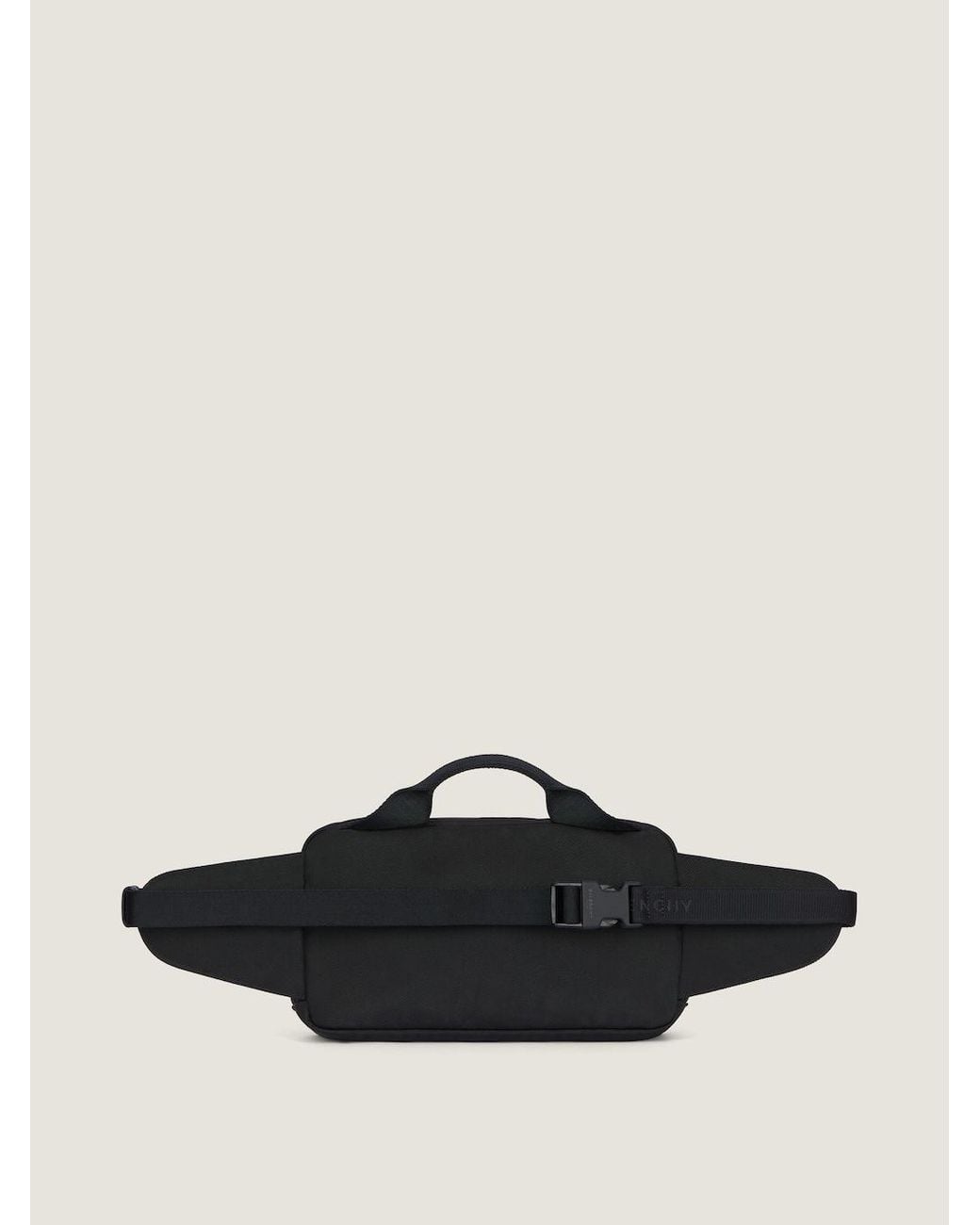 Givenchy Black Logo Detailed Zipped Belt Bag for men