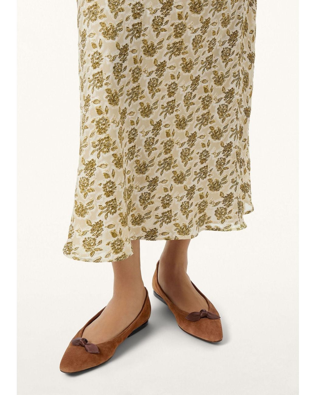 Loro Piana Brown Primula Ballet Flats
