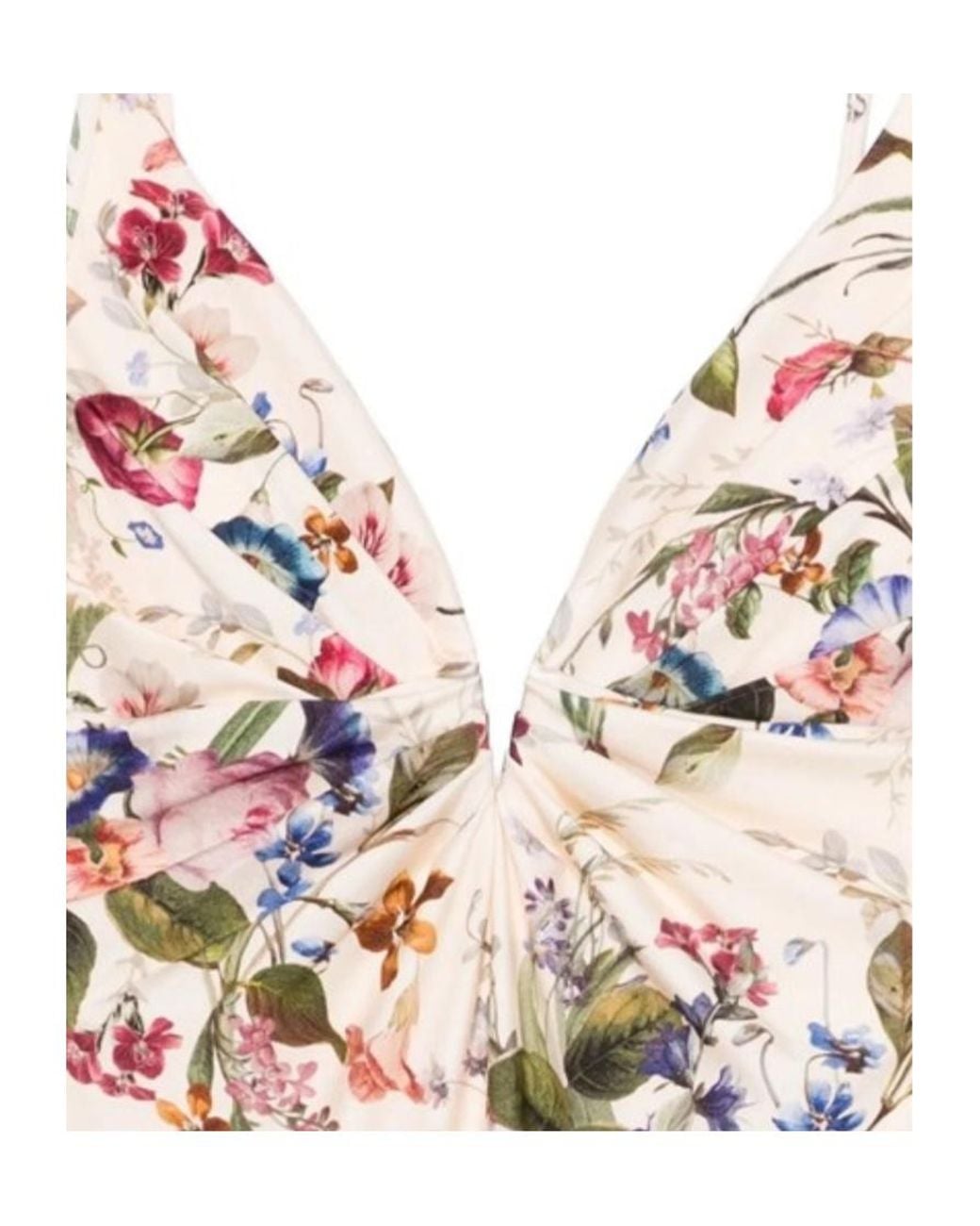 Zimmermann White Floral-Printed One Piece Swimsuit