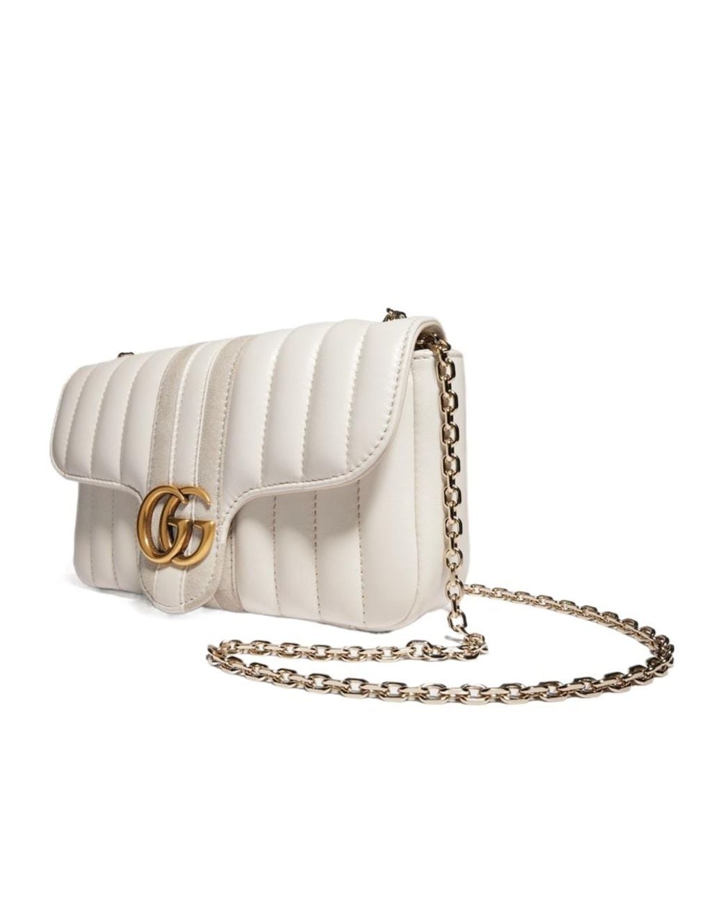 Gucci Natural Jetset Gg Marmont Small Shoulder Bag