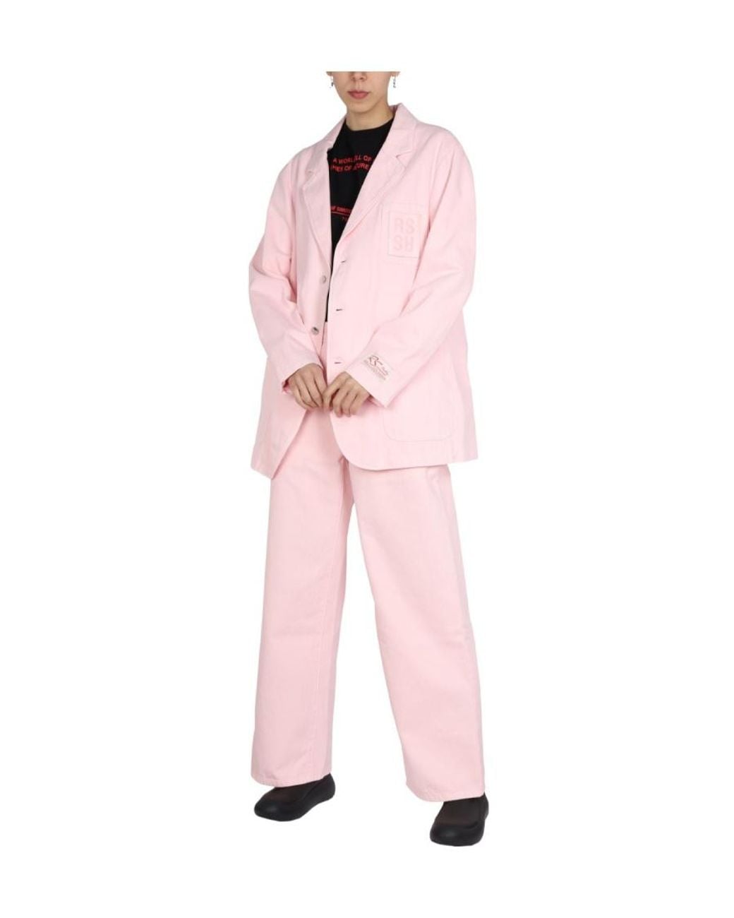 Raf Simons Pink Emblem Detail Jacket for men
