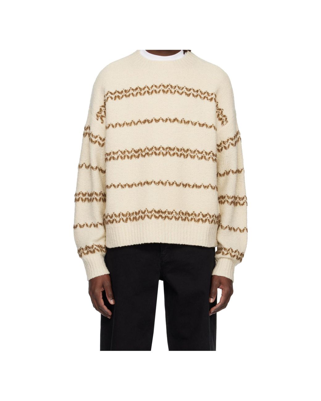 Isabel Marant Natural Romain Striped Pullover for men