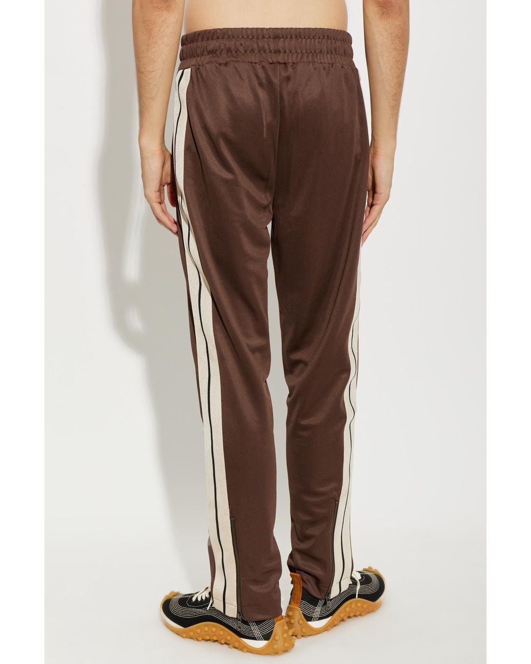 Palm Angels Brown Elastic-Waist Athletic Pants for men