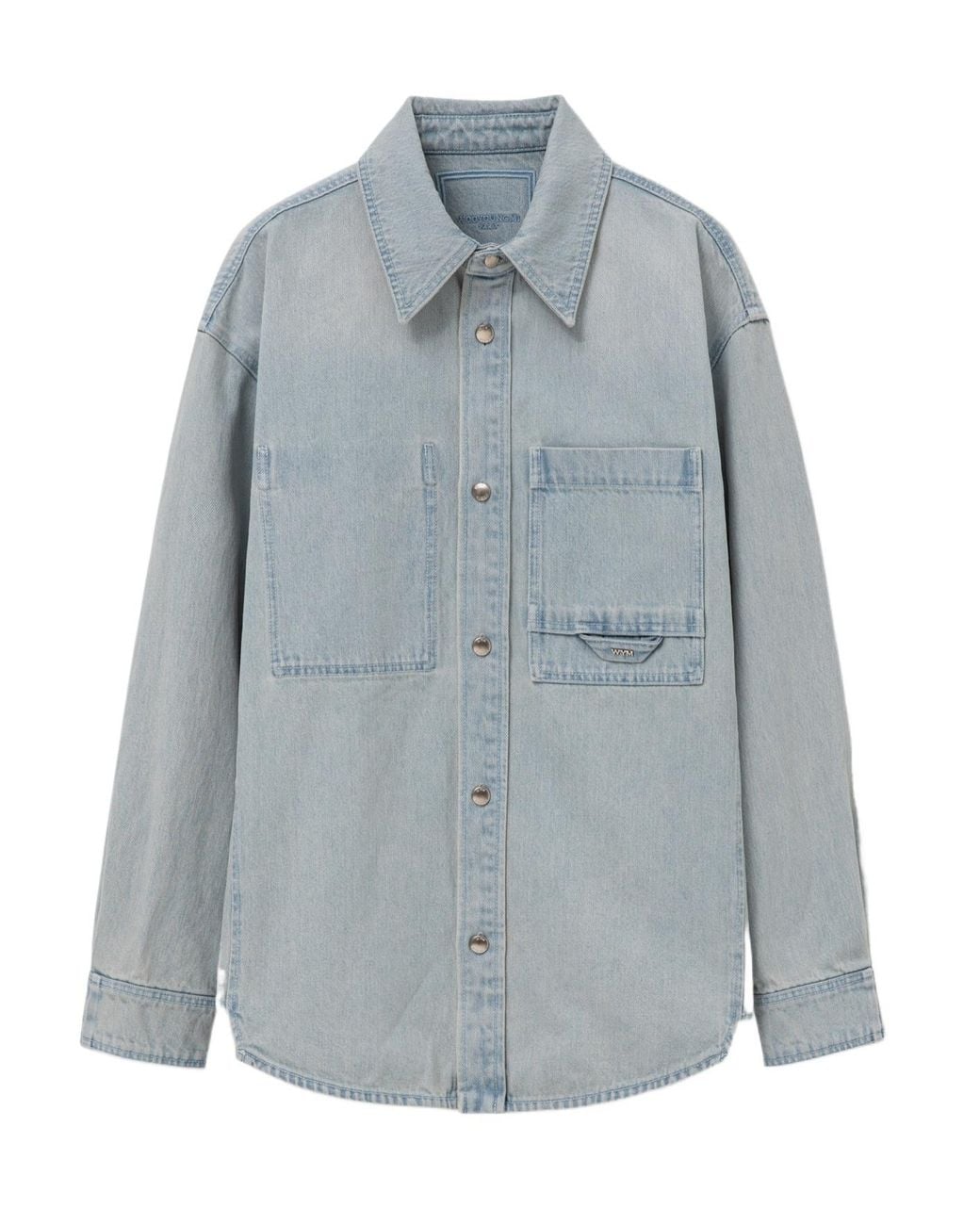 Wooyoungmi Blue Wildflower Denim Shirt for men