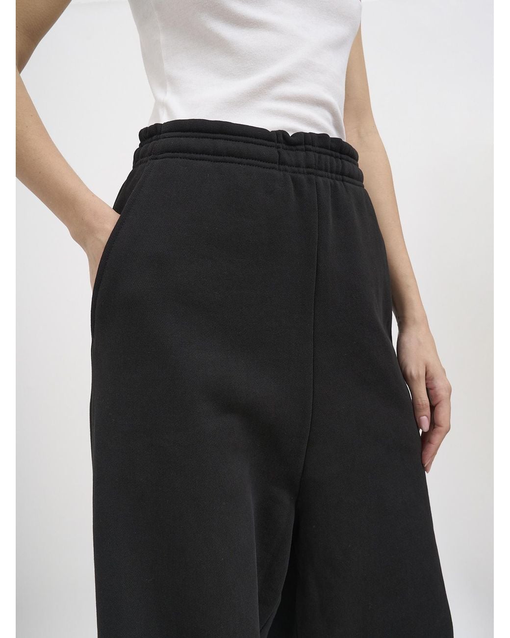 Entire studios Black Elastic-Waist Athletic Pants