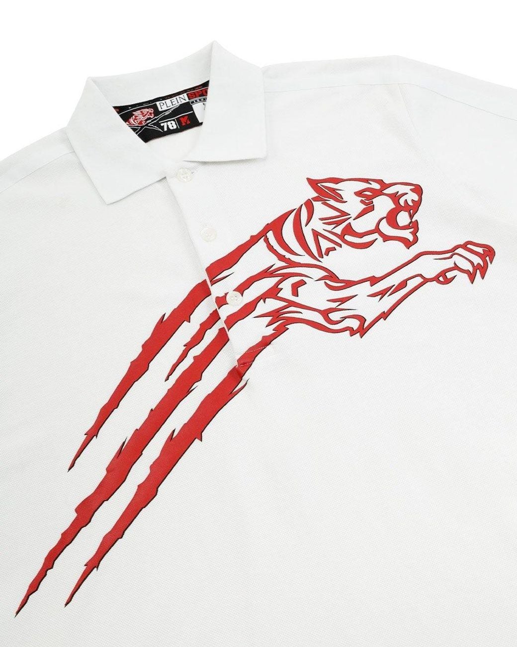 Philipp Plein White Logo Polo Shirt for men