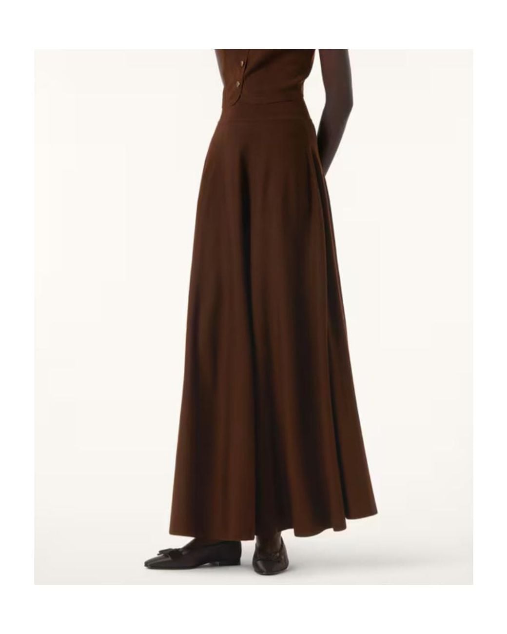 Loro Piana Brown Marigold Skirt
