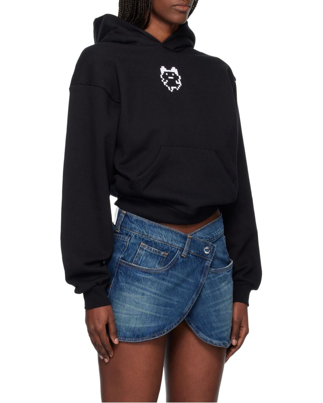 Coperni Black Logo Hooded Sweatshirt