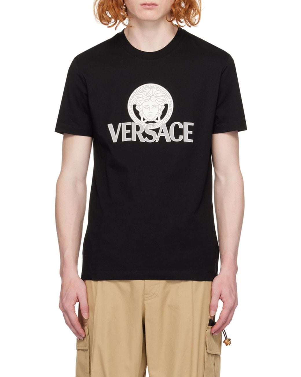 Versace Black T-Shirts And Polos for men