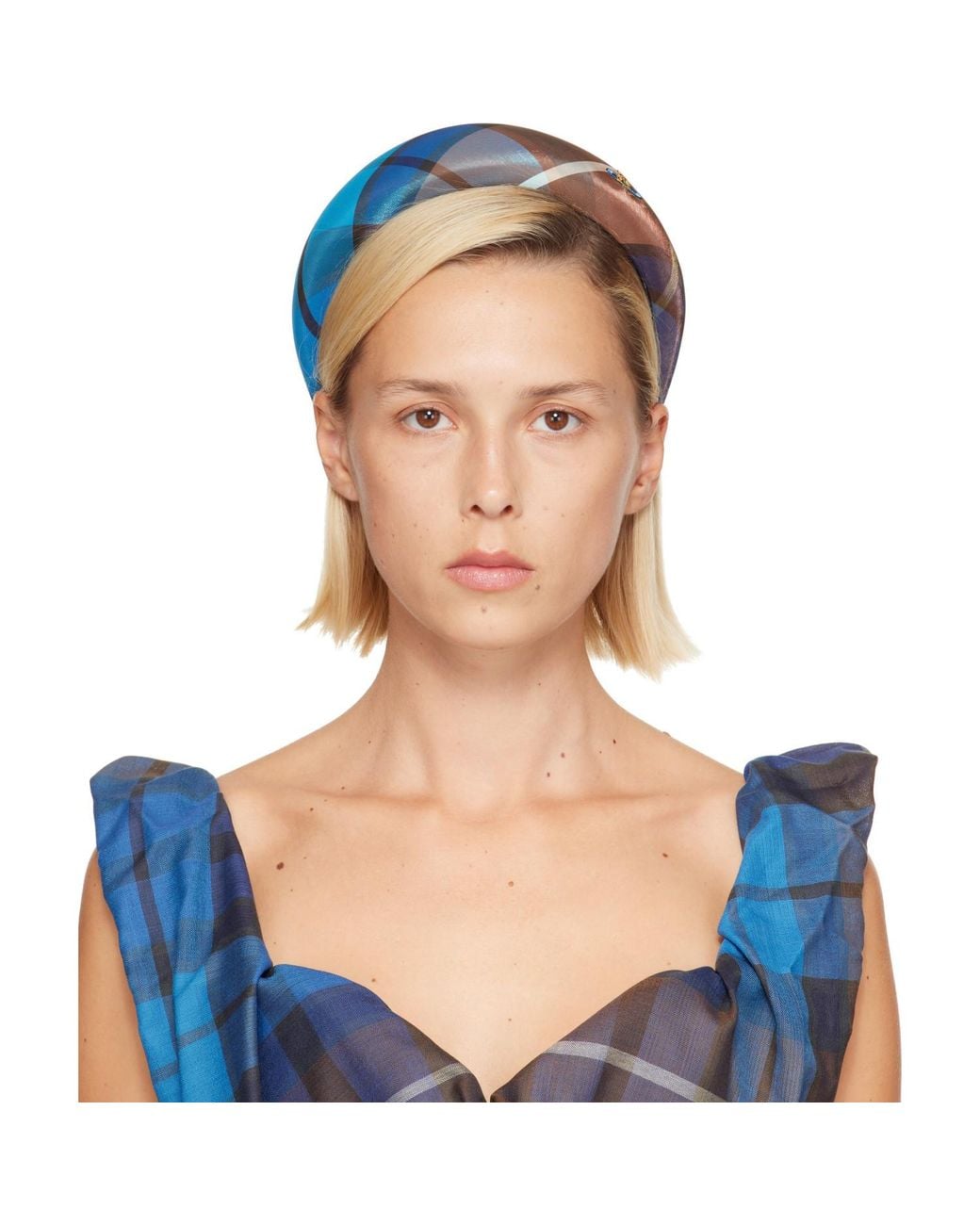 Vivienne Westwood Blue Printed Headband