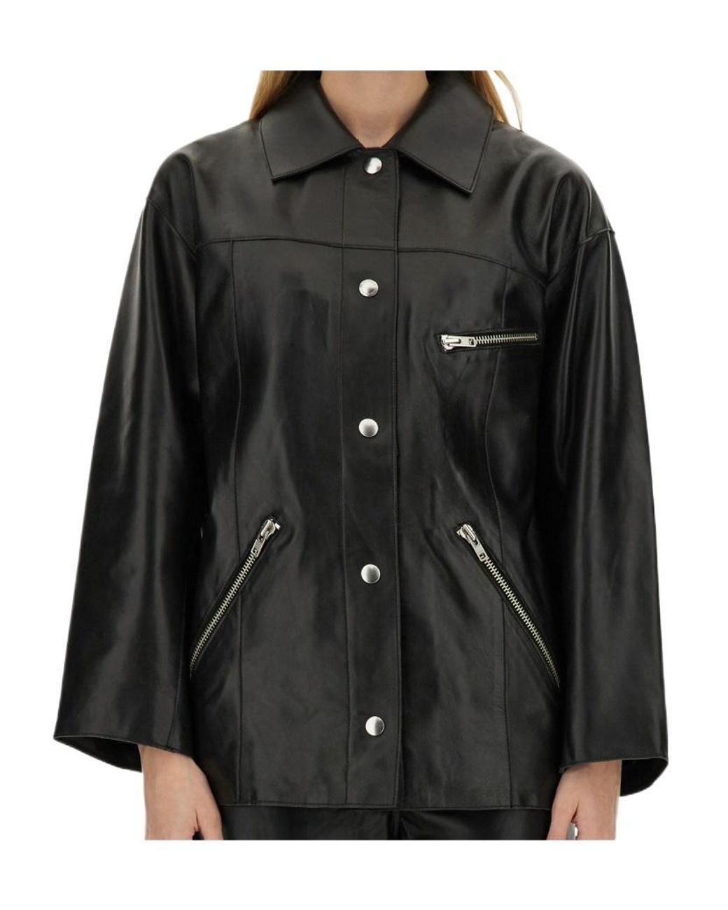 STAND Black Long-Sleeved Casual Jacket