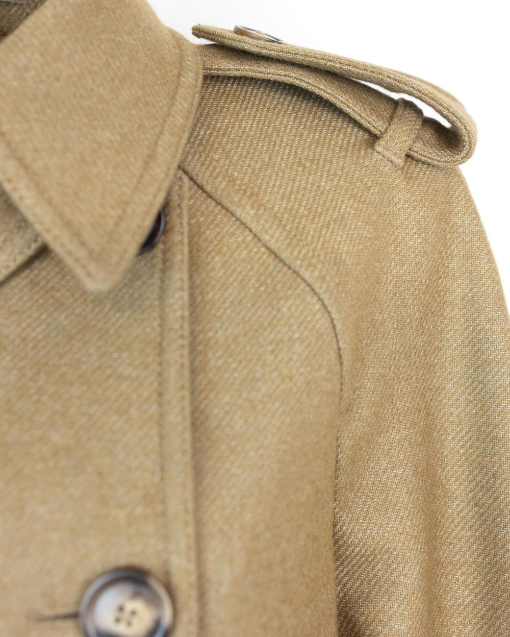 Sportmax Natural Double-Breasted Trench Coat