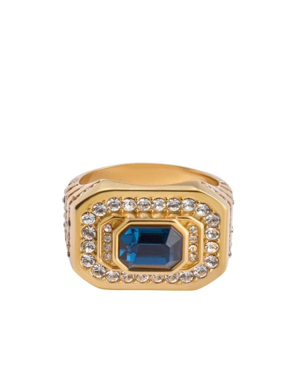 Dolce & Gabbana Blue Logo Ring for men