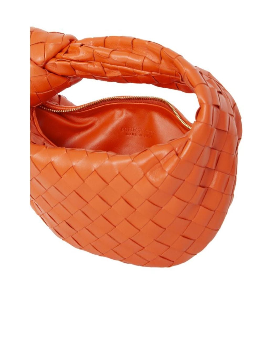 Bottega Veneta Orange Jodie Mini Tote Bag