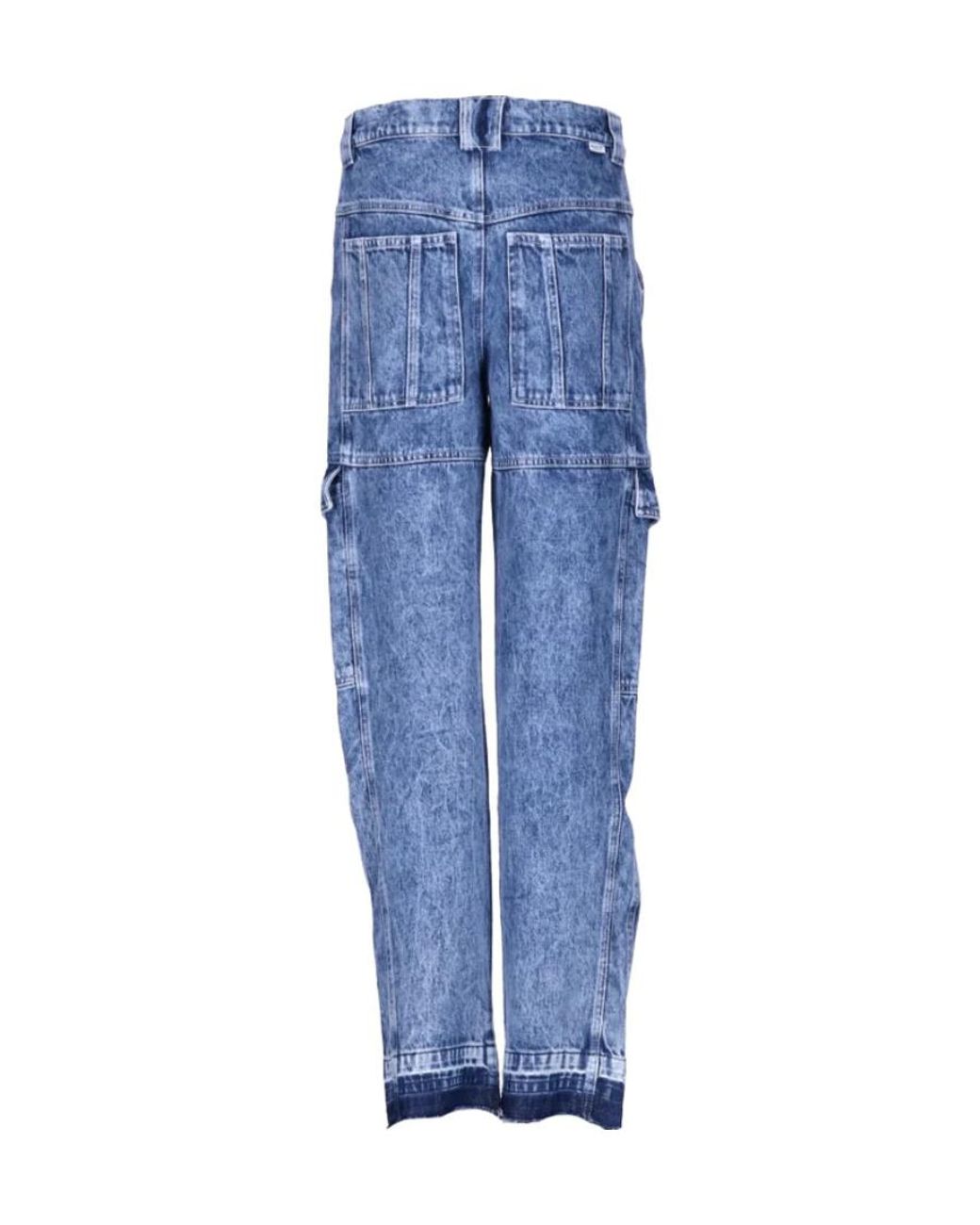 Isabel Marant Blue Isabel Marant Étoile Vayoneo Straight-Leg Cargo Jeans