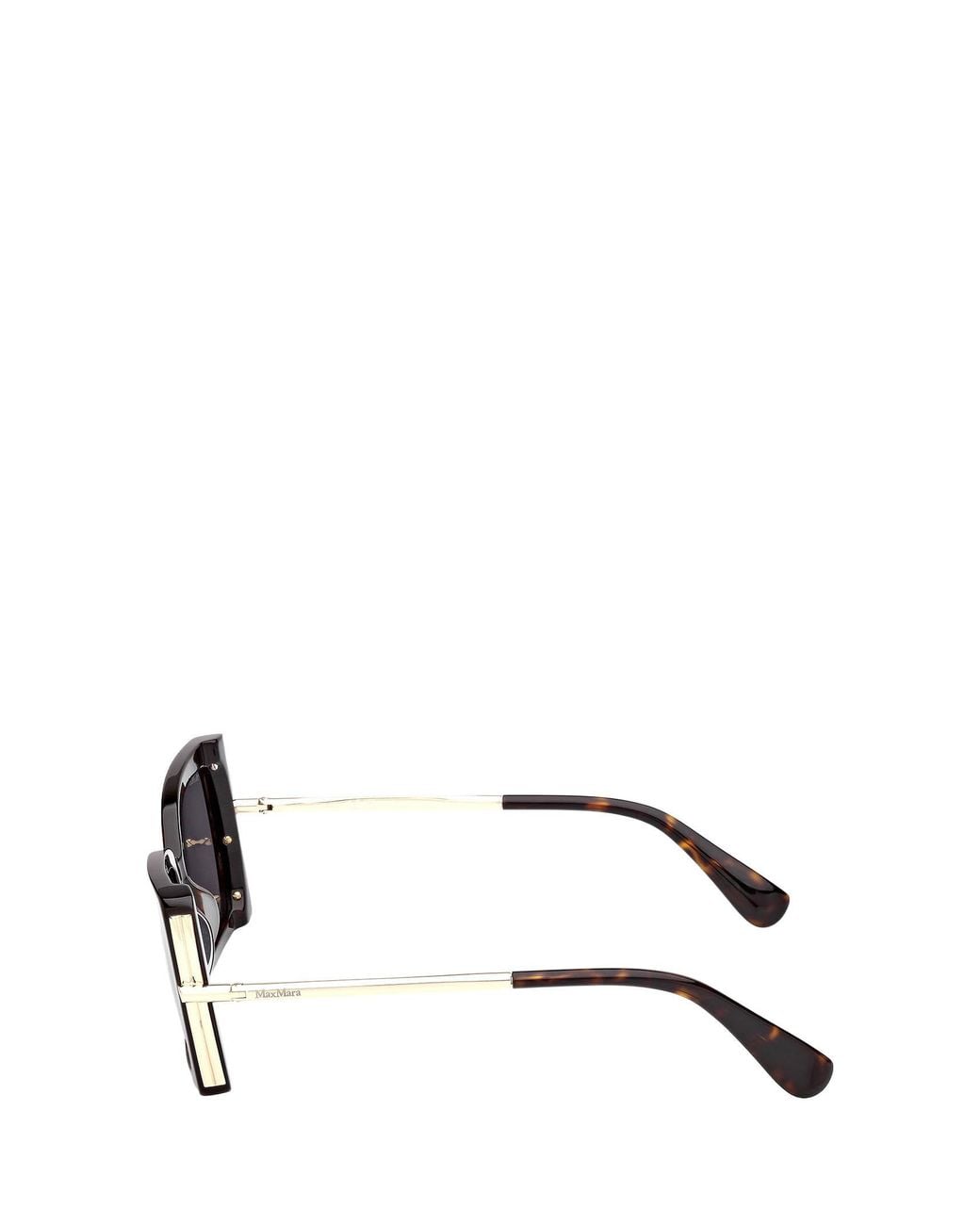 Max Mara Metallic Roquebrune Square Frame Sunglasses