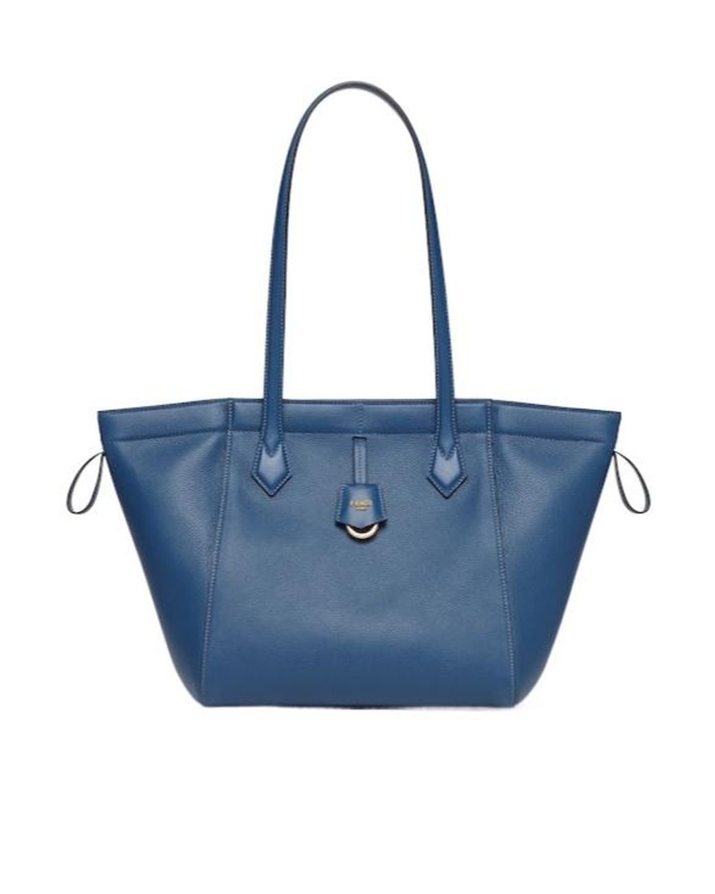Fendi Blue Origami Logo Detailed Shoulder Bag