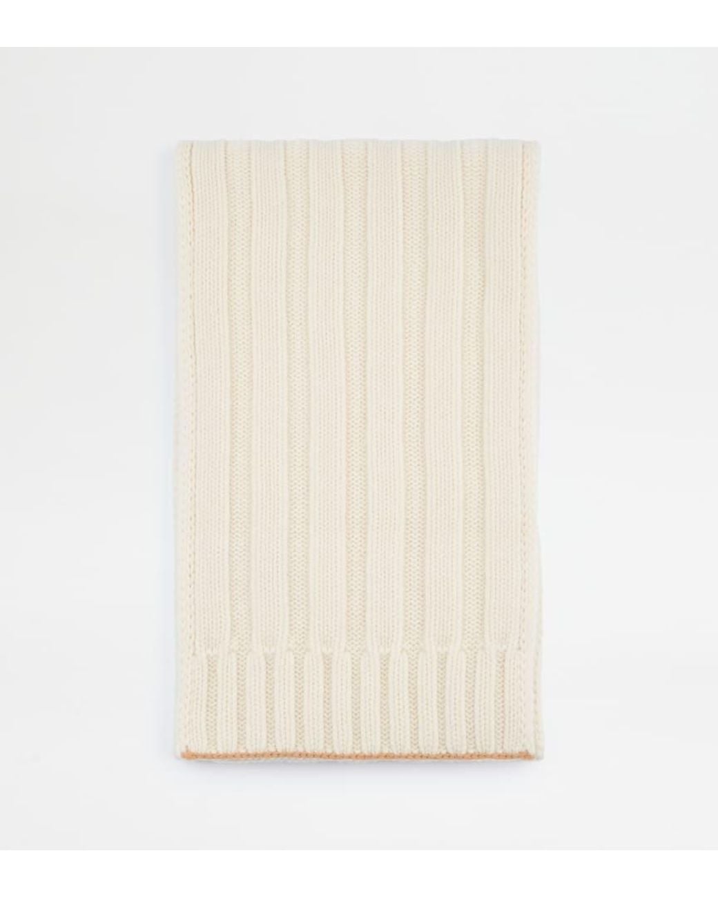 Tod's Natural Ribbed-Knit Scarf for men