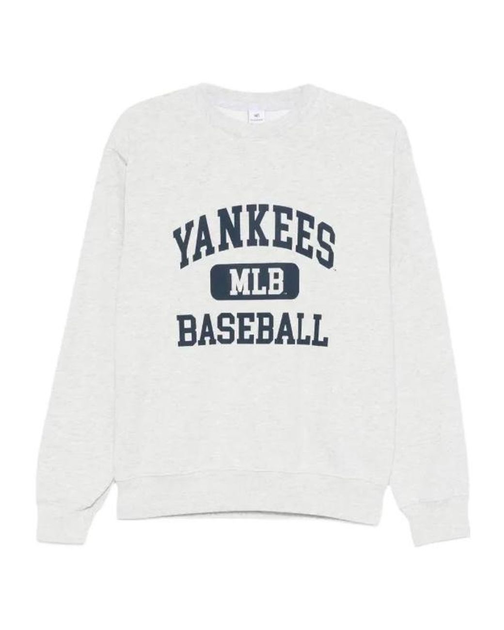 Sporty & Rich White Baseball-Print Sweatshirt