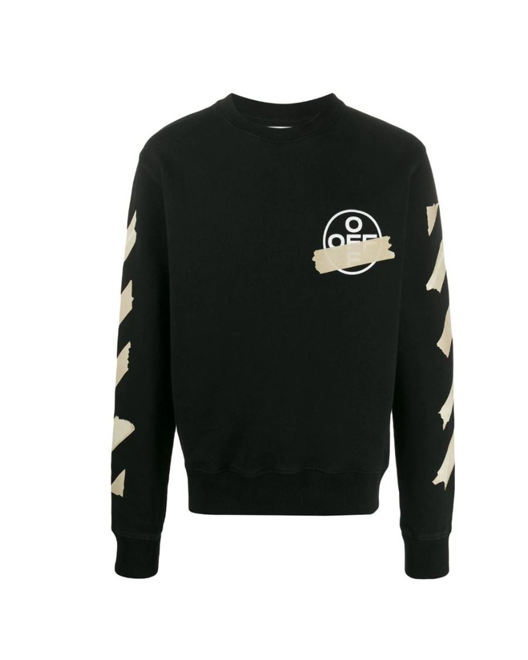 Off-White c/o Virgil Abloh Black Tape Arrows Crew Neck Sweatshirt for men