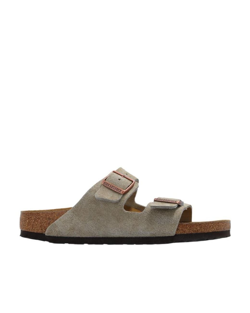 Birkenstock Brown Arizona Suede Slip-On Sandals