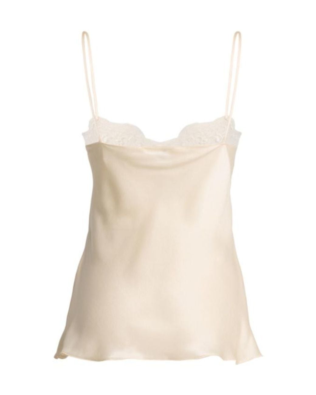 Chloé Natural Ruffled Silk Top
