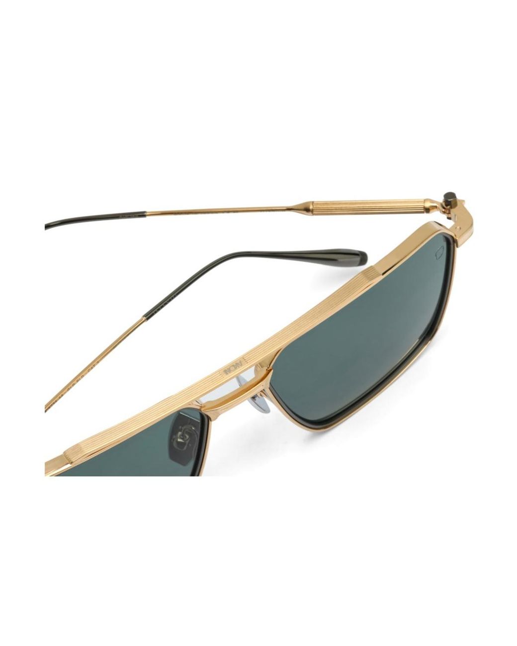 Akoni Green Square-Frame Sunglasses for men