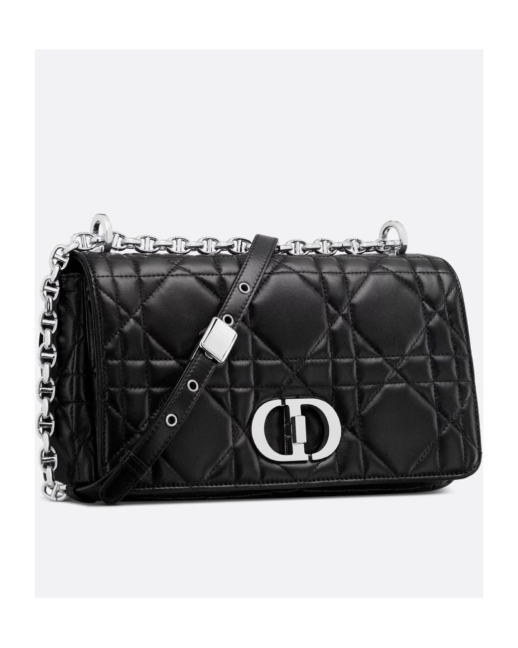 Dior Black Medium Soft Caro Bag