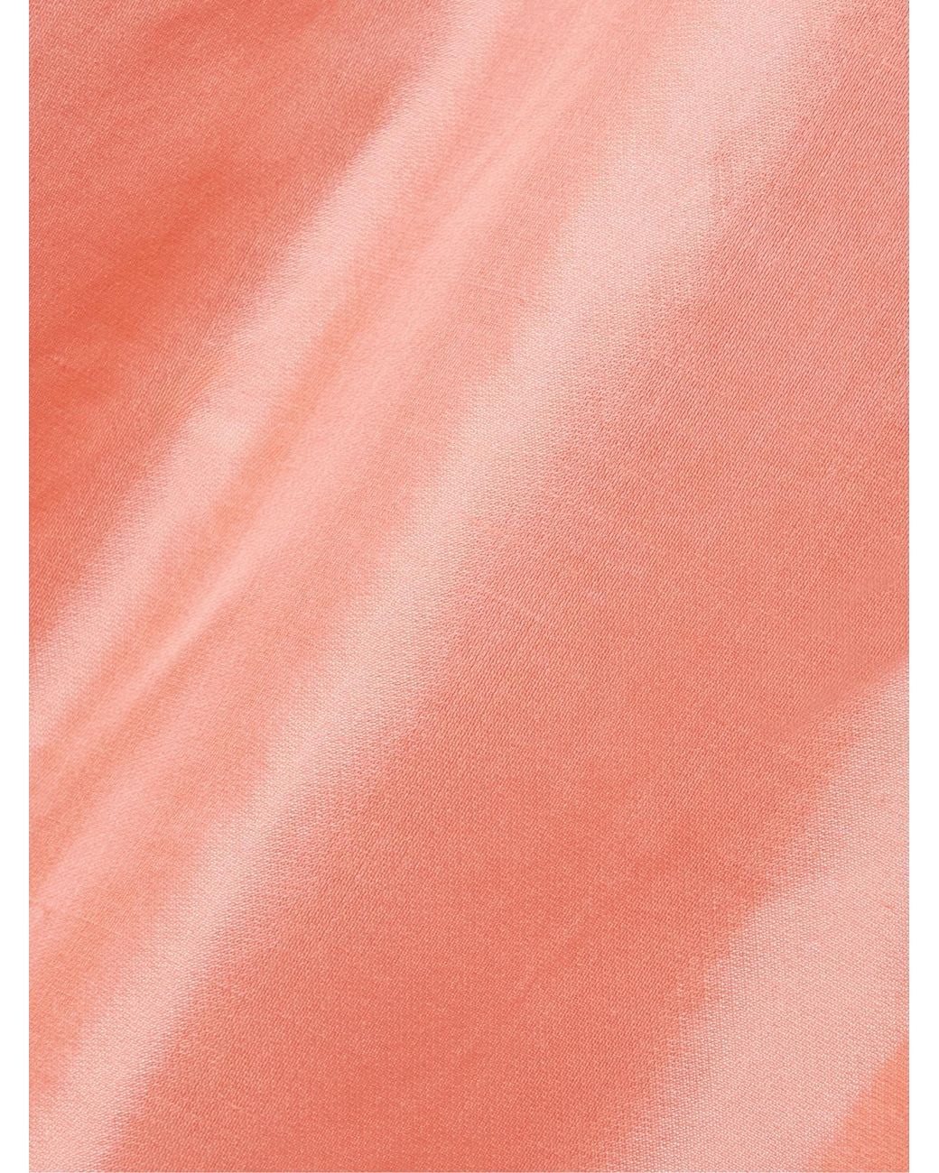 Staud Pink Silk-Dupioni Maxi Skirt
