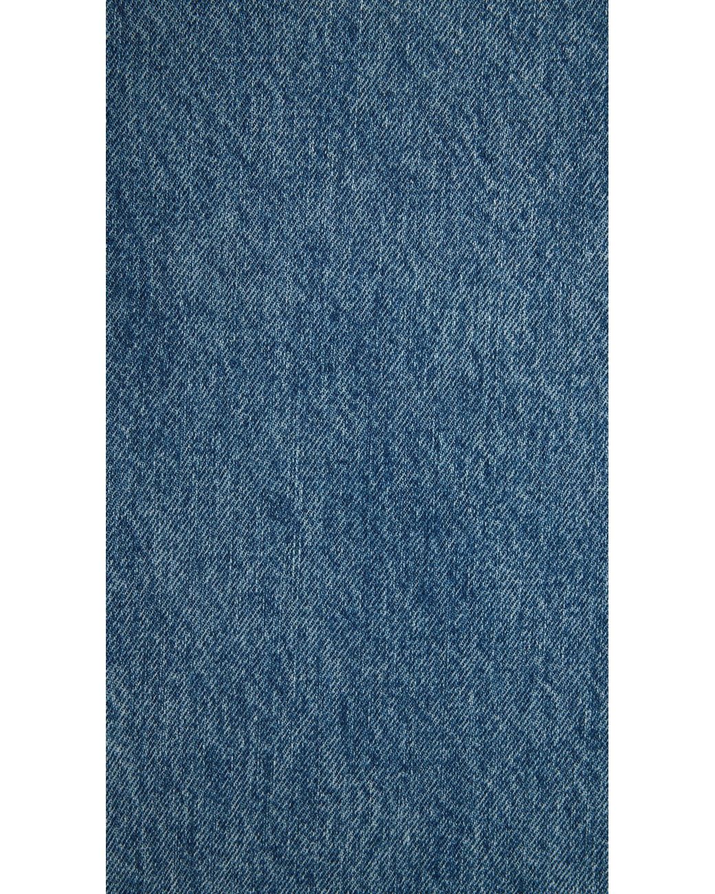 Alaïa Blue Alaïa Barrel-Leg Low-Rise Jeans