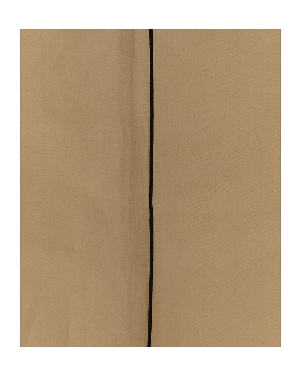Khaite Natural Organza Midi Skirt