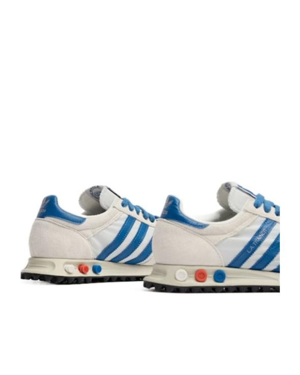 Adidas Originals Blue Suedepaneled Sneakers