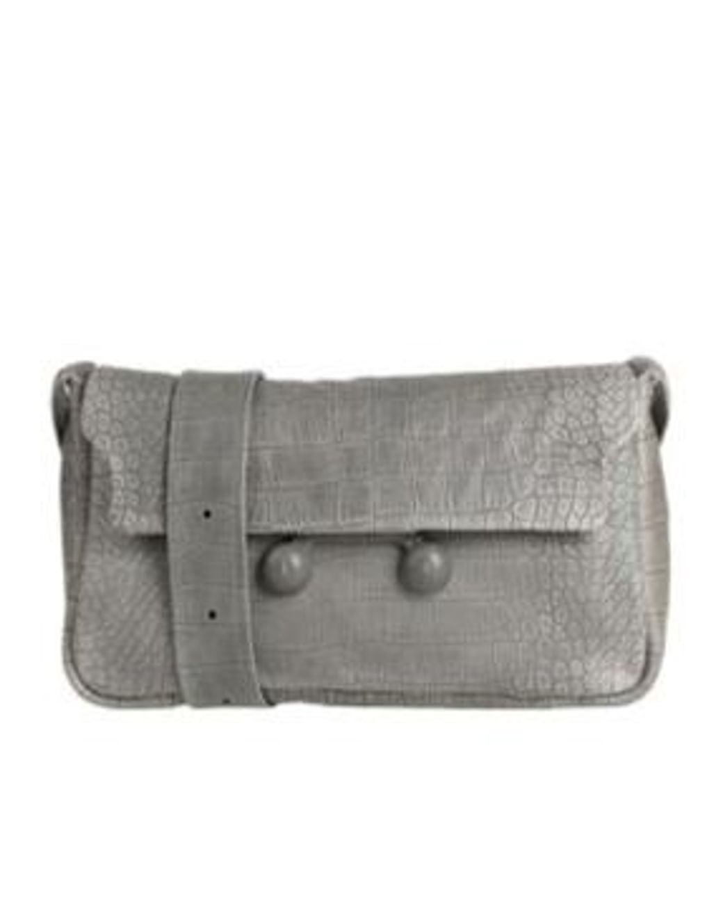 Marni Gray Medium-Sized Solid-Color Leather Bag