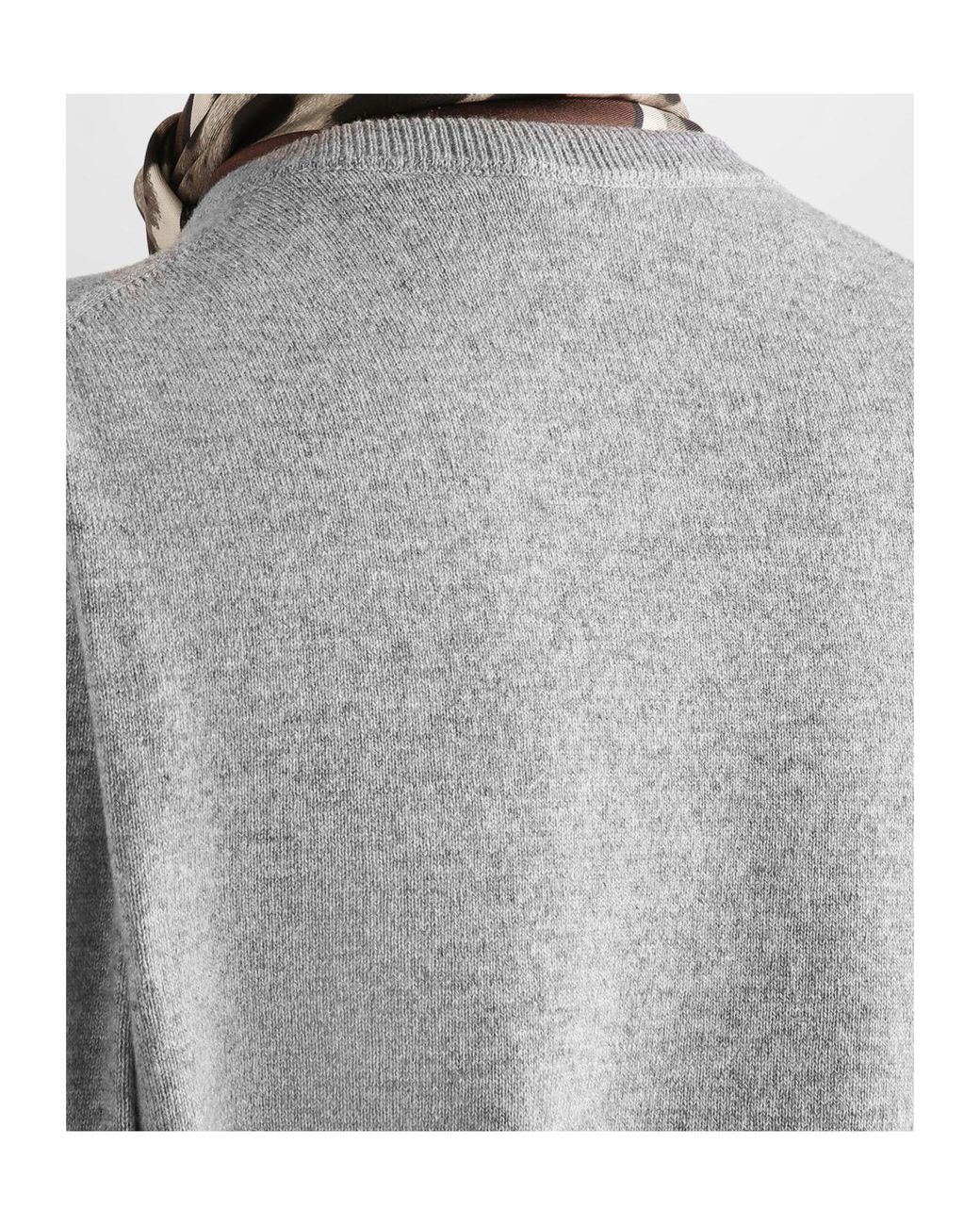 Dolce & Gabbana Gray Cashmere Crew-Neck Cardigan