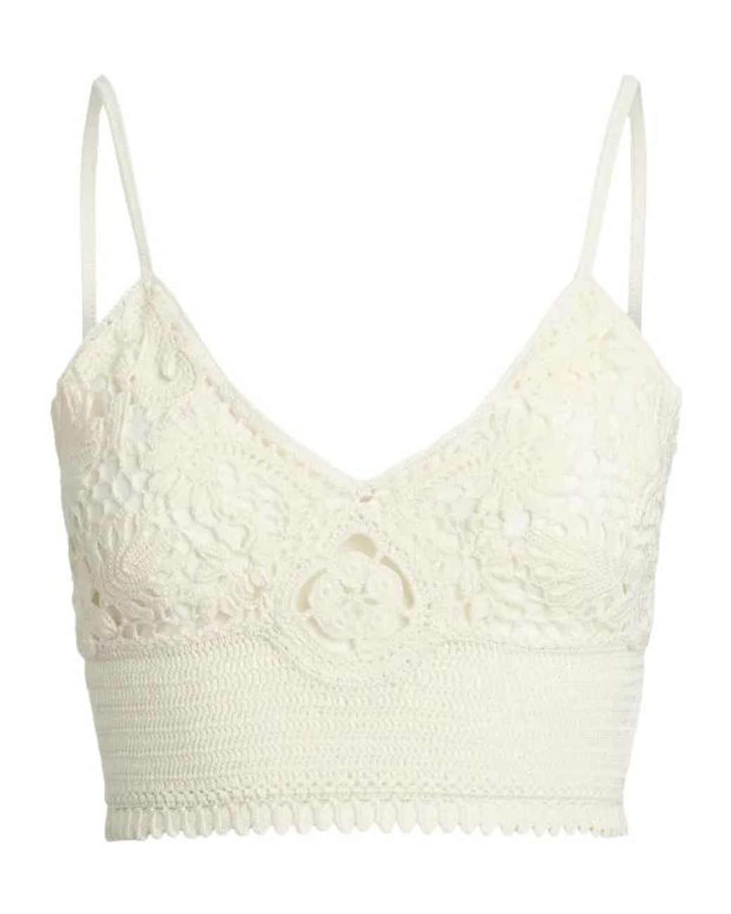 Ralph Lauren White Crochet Top