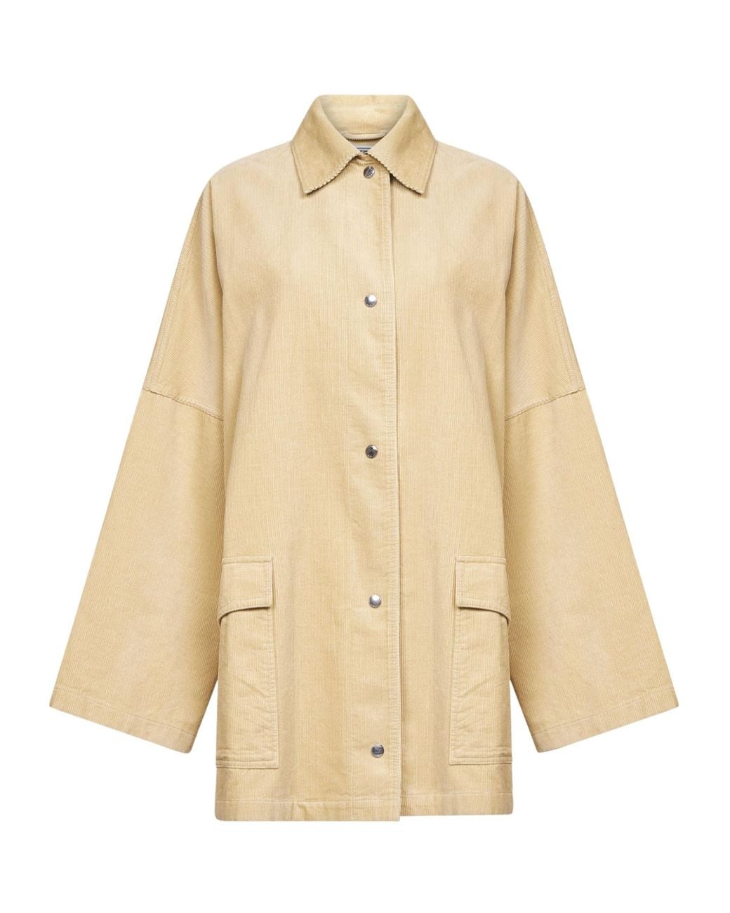 Totême Natural Totême Button-Up Oversized Jacket