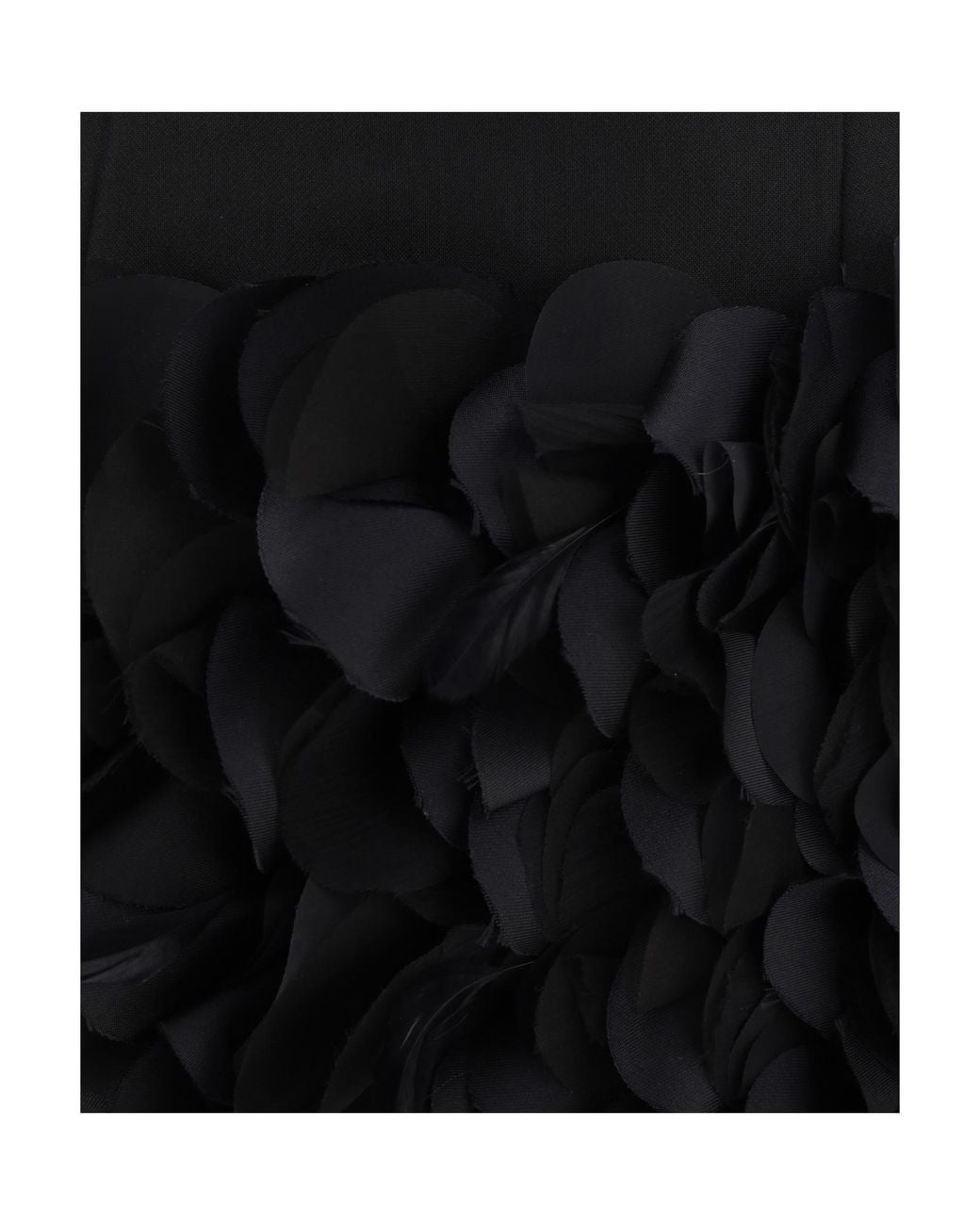 Prada Black Logo Plaque Straight Hem Skirt