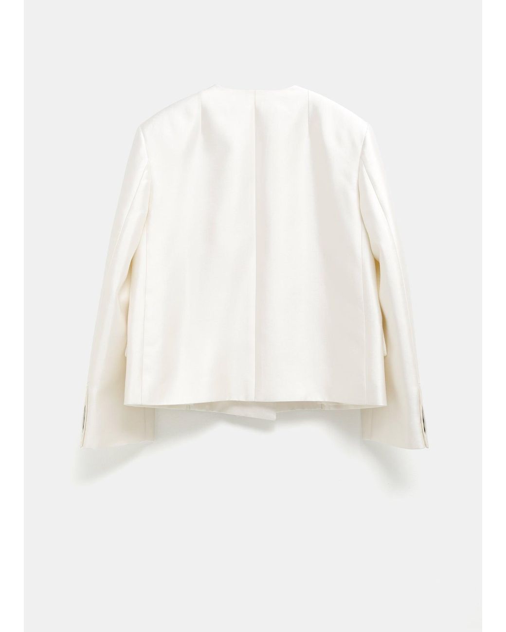 Bottega Veneta White Long-Sleeve Blazer