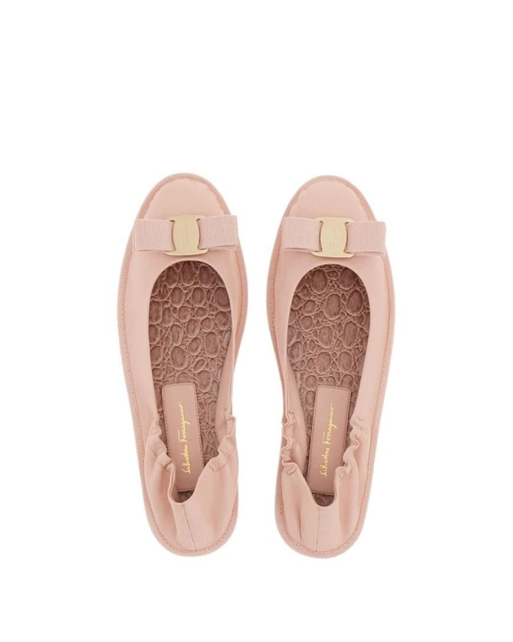 Ferragamo Pink Nomadic Stories Ballet Flats