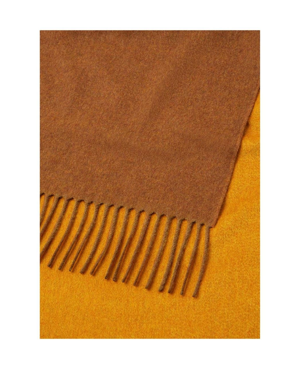 Loro Piana Brown Two-Tone Scarf