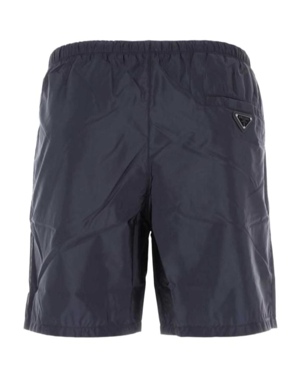 Prada Blue Logo Swimming Trunks for men