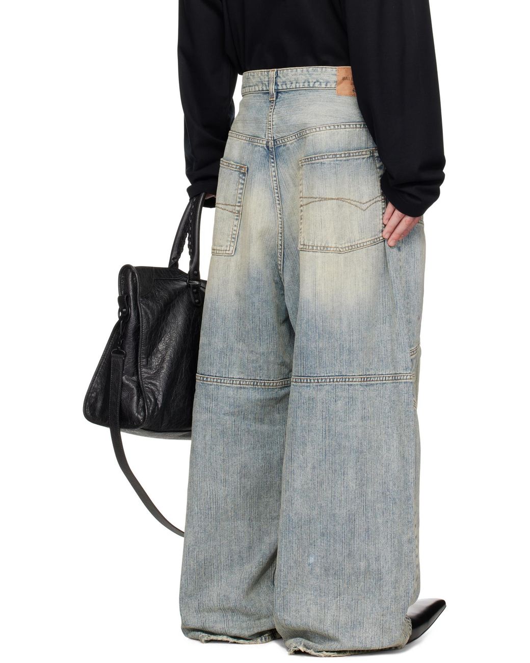 Balenciaga Blue Baggy Jeans for men