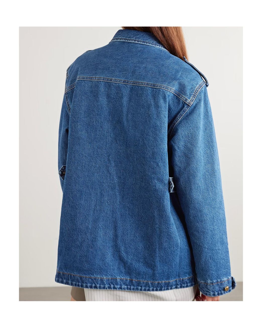 Blazé Milano Blue Sahariana Padded Denim Jacket