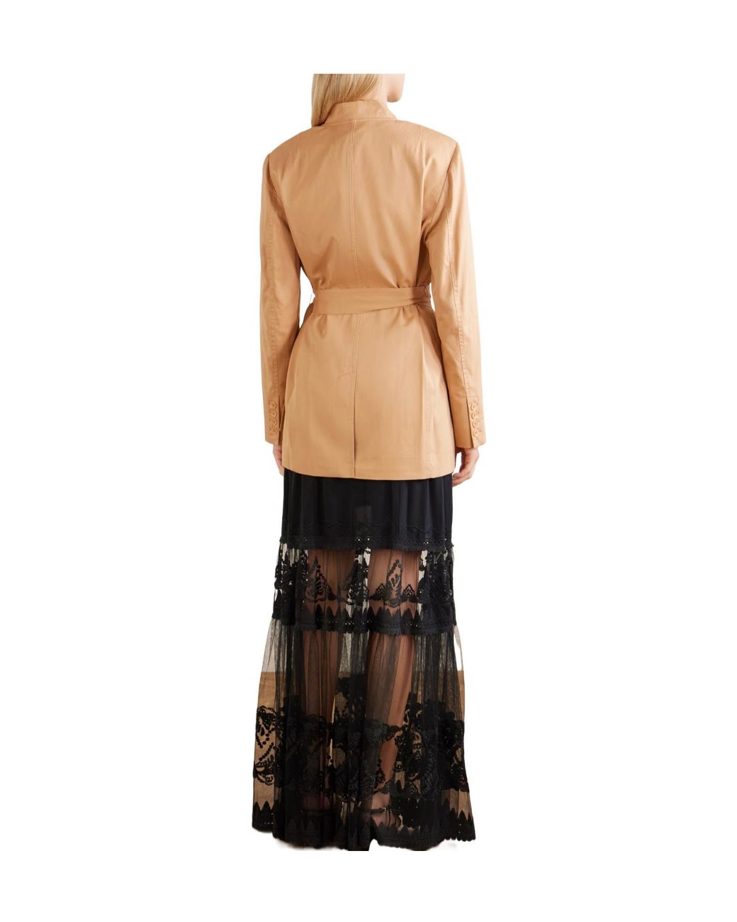 Ulla Johnson Natural Zehra Belted Cotton Blazer